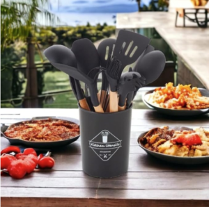 Kit 12 Utensílios De Cozinha Em Silicone